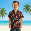 Washington Commanders Hawaiian Shirt - Flamingo Leaf Motif Burgundy Aloha Shirt