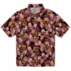 Washington Commanders Hawaiian Shirt - Floral Pineapple Burgundy Aloha Shirt