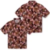 Washington Commanders Hawaiian Shirt - Floral Pineapple Burgundy Aloha Shirt