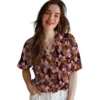 Washington Commanders Hawaiian Shirt - Floral Pineapple Burgundy Aloha Shirt