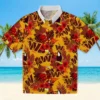 Washington Commanders Hawaiian Shirt - Floral Toucan Burgundy Red Aloha Shirt