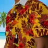 Washington Commanders Hawaiian Shirt - Floral Toucan Burgundy Red Aloha Shirt