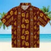 Washington Commanders Hawaiian Shirt - Framed Floral Burgundy Aloha Shirt