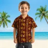 Washington Commanders Hawaiian Shirt - Framed Floral Burgundy Aloha Shirt