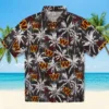 Washington Commanders Hawaiian Shirt - Palm Pattern Burgundy Black Aloha Shirt