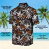 Washington Commanders Hawaiian Shirt - Palm Pattern Burgundy Black Aloha Shirt
