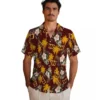 Washington Commanders Hawaiian Shirt - Palm Tree Flower Burgundy Aloha Shirt