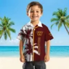 Washington Commanders Hawaiian Shirt - Palm Trees Burgundy White Aloha Shirt