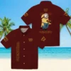 Washington Commanders Hawaiian Shirt - Stuart Minion Burgundy Aloha Shirt