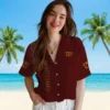 Washington Commanders Hawaiian Shirt - Stuart Minion Burgundy Aloha Shirt