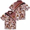 Washington Commanders Hawaiian Shirt - Sunset Palms Burgundy White Aloha Shirt