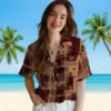 Washington Commanders Hawaiian Shirt - Tribal Symbols Burgundy Aloha Shirt