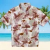 Washington Commanders Hawaiian Shirt - Tropical Leaves Burgundy White Aloha Shirt