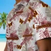 Washington Commanders Hawaiian Shirt - Tropical Leaves Burgundy White Aloha Shirt