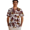Washington Commanders Hawaiian Shirt - Tropical Plants Burgundy White Aloha Shirt