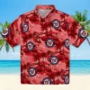 Washington Nationals Hawaiian Shirt - Coastal Palms Red Aloha Shirt