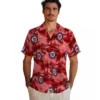 Washington Nationals Hawaiian Shirt - Coastal Palms Red Aloha Shirt