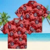Washington Nationals Hawaiian Shirt - Coastal Palms Red Aloha Shirt