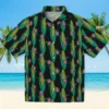 Washington Nationals Hawaiian Shirt - Corn Motifs Black Green Aloha Shirt