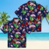 Washington Nationals Hawaiian Shirt - Flamingo Foliage Red Green Aloha Shirt