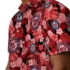 Washington Nationals Hawaiian Shirt - Floral Pineapple Red Aloha Shirt