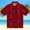 Washington Nationals Hawaiian Shirt - Framed Floral Red Aloha Shirt