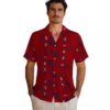 Washington Nationals Hawaiian Shirt - Framed Floral Red Aloha Shirt
