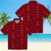 Washington Nationals Hawaiian Shirt - Framed Floral Red Aloha Shirt