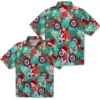 Washington Nationals Hawaiian Shirt - Custom Hibiscus Blossoms Red Aloha Shirt
