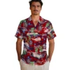 Washington Nationals Hawaiian Shirt - Tropical Palms Aloha Shirt