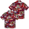 Washington Nationals Hawaiian Shirt - Tropical Palms Aloha Shirt