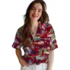 Washington Nationals Hawaiian Shirt - Tropical Palms Aloha Shirt