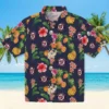 Washington Nationals Hawaiian Shirt - Hibiscus And Fruit Navy Blue Aloha Shirt