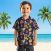Washington Nationals Hawaiian Shirt - Hibiscus And Fruit Navy Blue Aloha Shirt