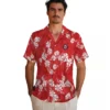 Washington Nationals Hawaiian Shirt - Hibiscus Clusters Red Aloha Shirt