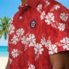 Washington Nationals Hawaiian Shirt - Hibiscus Clusters Red Aloha Shirt