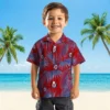 Washington Nationals Hawaiian Shirt - Leafy Palms Red Aloha Shirt