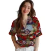 Washington Nationals Hawaiian Shirt - Palm Horizon Red Aloha Shirt