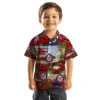 Washington Nationals Hawaiian Shirt - Palm Horizon Red Aloha Shirt