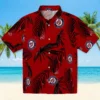 Washington Nationals Hawaiian Shirt - Palm Leaf Red Aloha Shirt