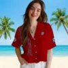 Washington Nationals Hawaiian Shirt - Stuart Minion Red Aloha Shirt