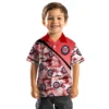 Washington Nationals Hawaiian Shirt - Sunset Palms Red White Aloha Shirt