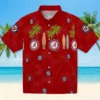 Washington Nationals Hawaiian Shirt - Surfboard Palm Red Aloha Shirt