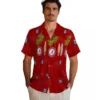 Washington Nationals Hawaiian Shirt - Surfboard Palm Red Aloha Shirt