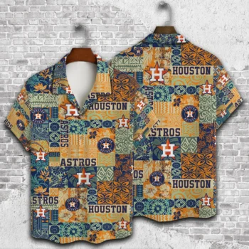 Houston Astros Patchwork Island Hawaiian Shirt