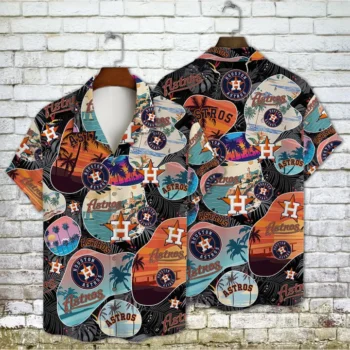 Houston Astros Sunset Vibes Hawaiian Shirt