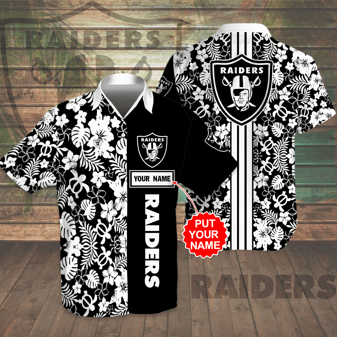 personalized-las-vegas-raiders-monochrome-bloom-hawaiian-shirt.webp