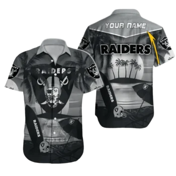 Personalized Las Vegas Raiders Sunset Chill Hawaiian Shirt