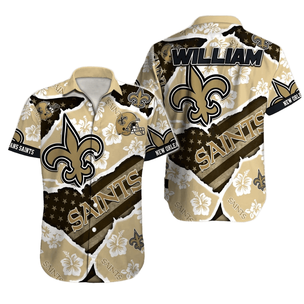 personalized-new-orleans-saints-hibiscus-pride-hawaiian-shirt.webp