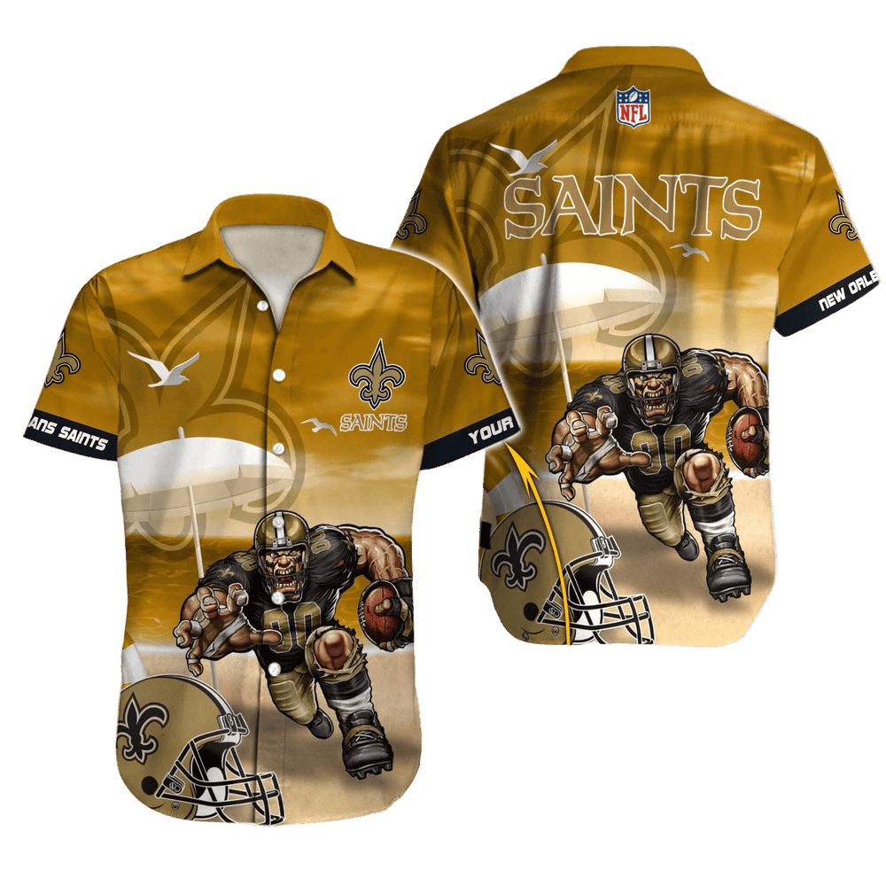 personalized-new-orleans-saints-sunset-charge-hawaiian-shirt.webp
